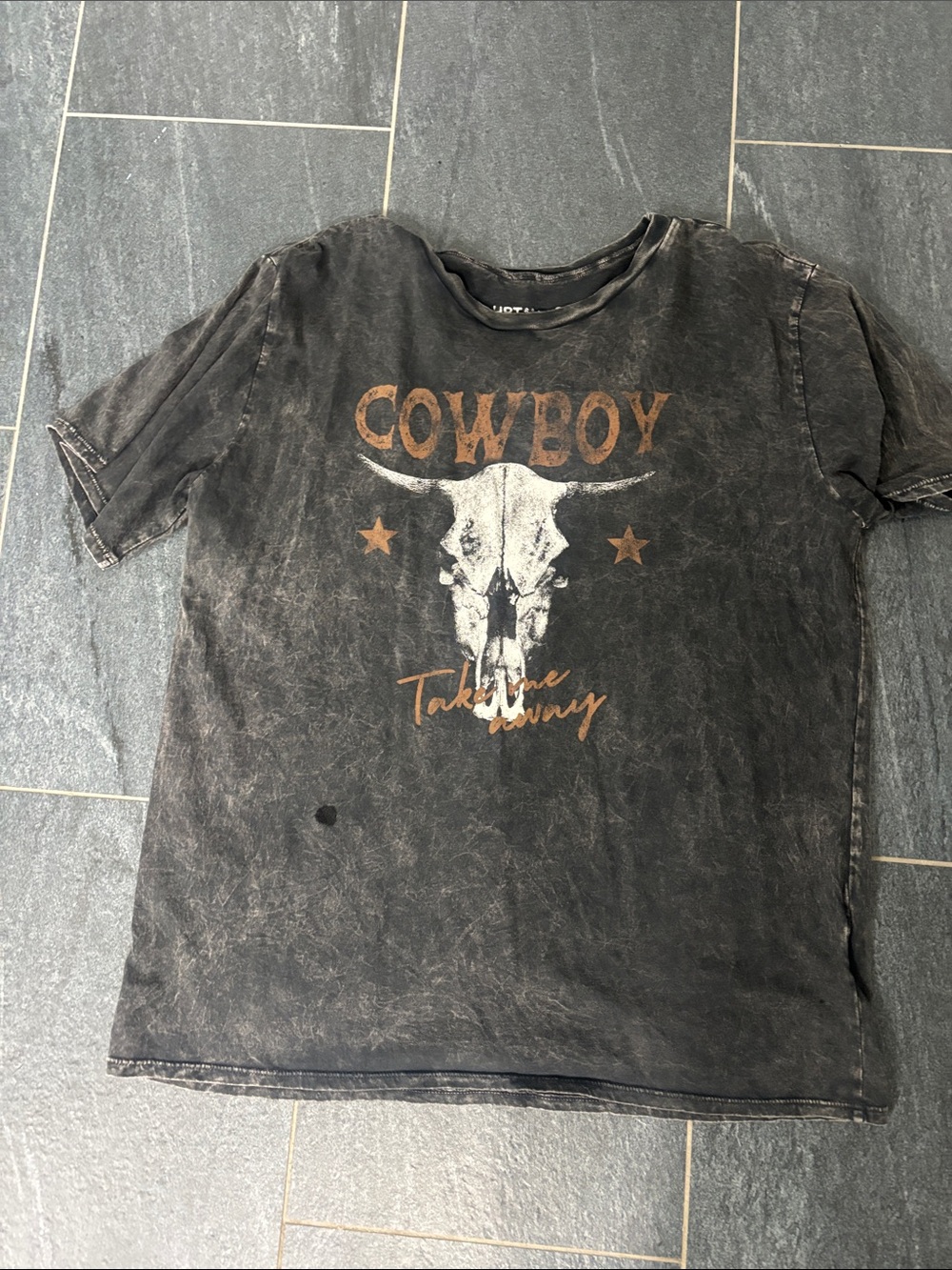 Oversized cowboy take me away graphic tee